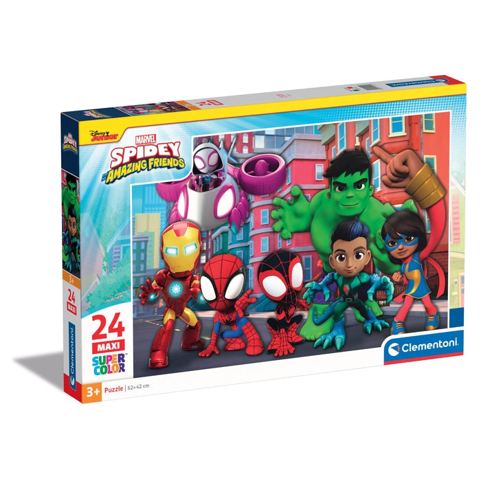 Puzzle 24 Pezzi Maxi Spidey And His Amazing Friends CLEMENTONI - 24249