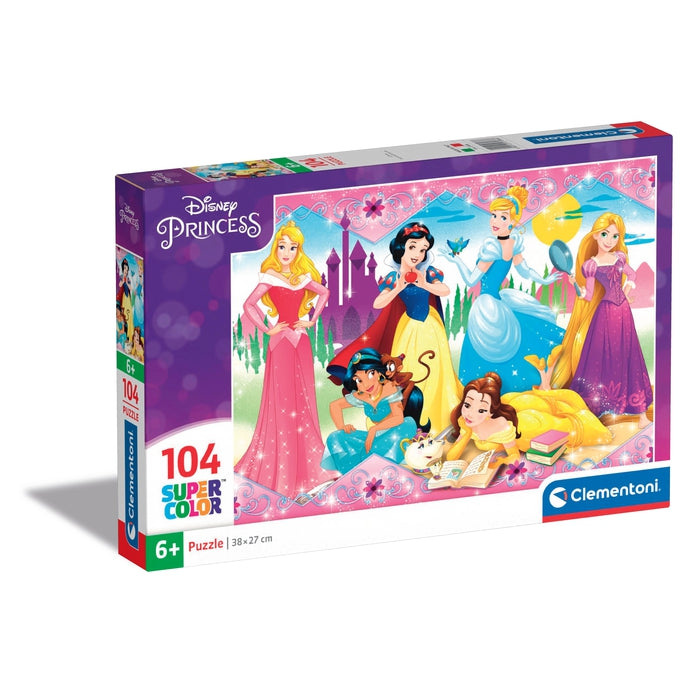 Clementoni - 27146 - Supercolor Puzzle - Disney Princess - 104 Pezzi - Made  In Italy - Puzzle Bambini 6 Anni +