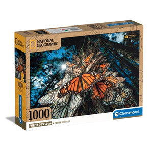 "Millions of monarch butterflies travel to winter roosts in Mexico", by Joel Sartore - 1000 pezzi